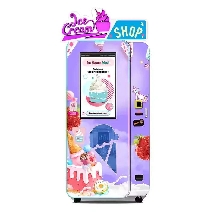 

Latest Easy-to-operate Ice Cream Vending Machine Smoothie Self Service Multiple Payment Options Ice Cream Maker