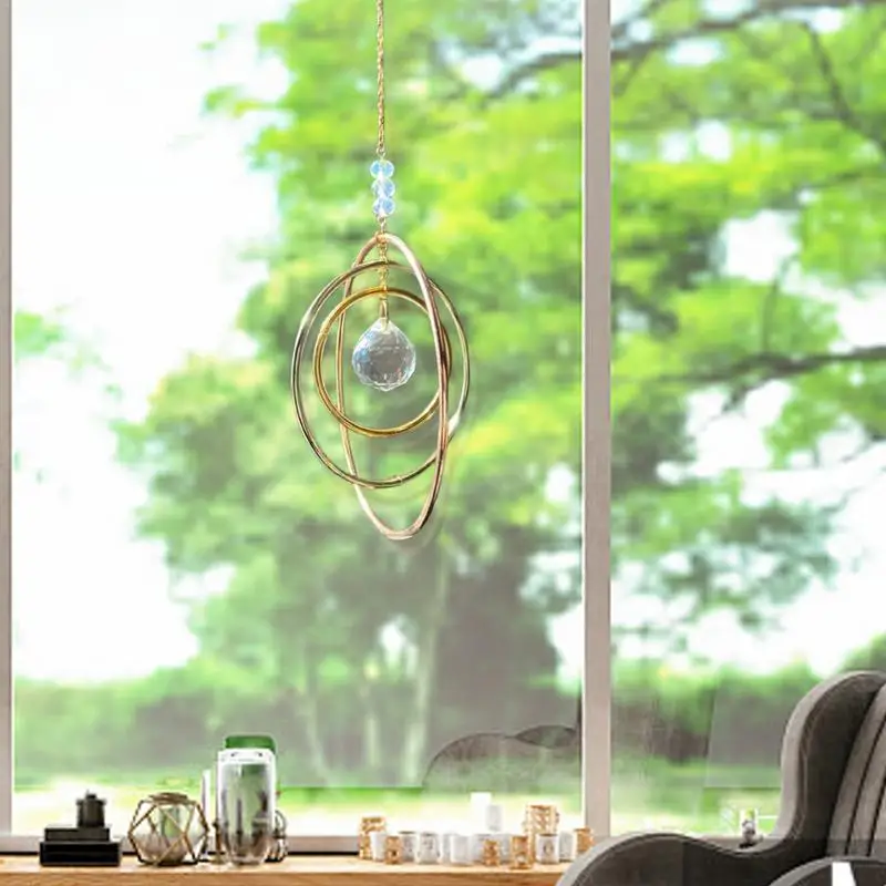 Crystal Catchers Reflective Sunlight Crystal Pendant Home Decors Transparent Crystals For Cell Phone Rearview Mirror Balcony