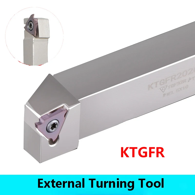 LIHAOPING Grooving Turning Tools Holder KTGFR1212H16 KTGFR1616H16 KTGFR2020K16 KTGFR2525M16 White Nickel Coated CNC Lathe KTGFR