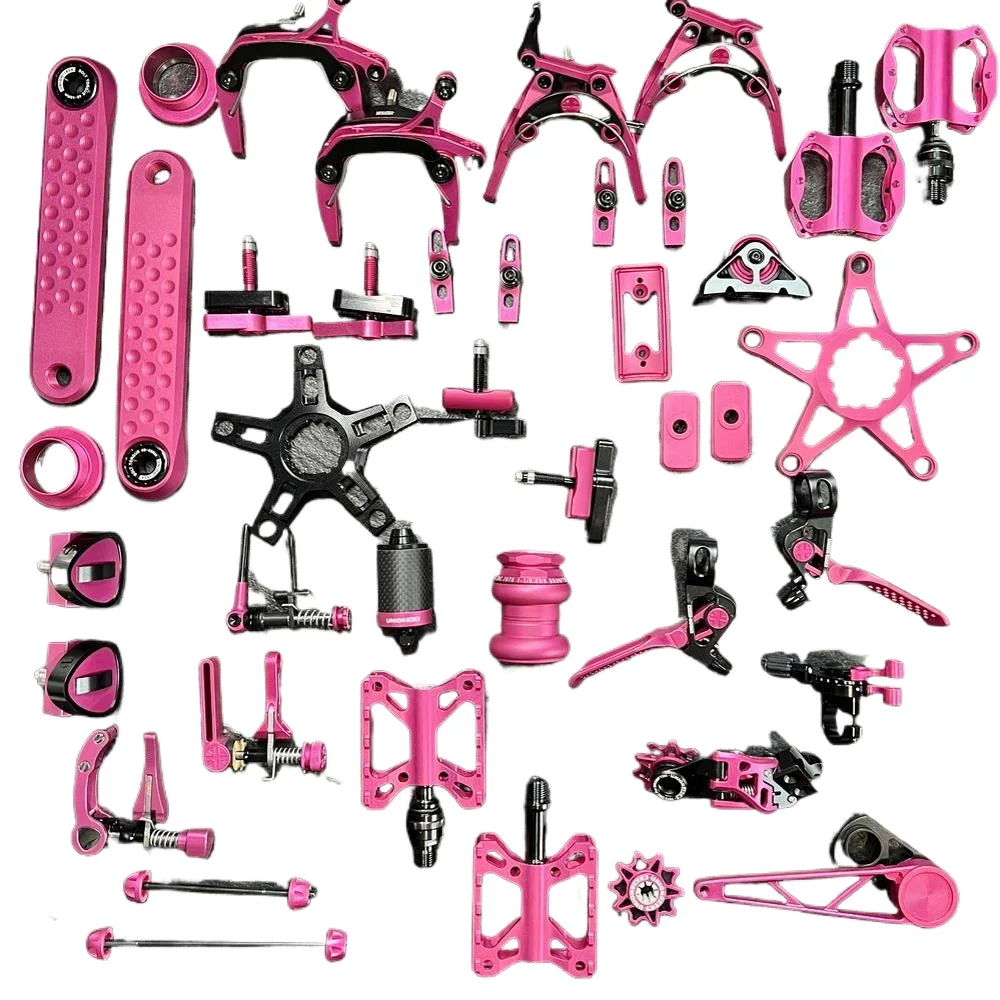 

Suitable for UnionJack small cloth folding car modification [black rose red] knob C buckle folding buckle brake easy wheel pedal