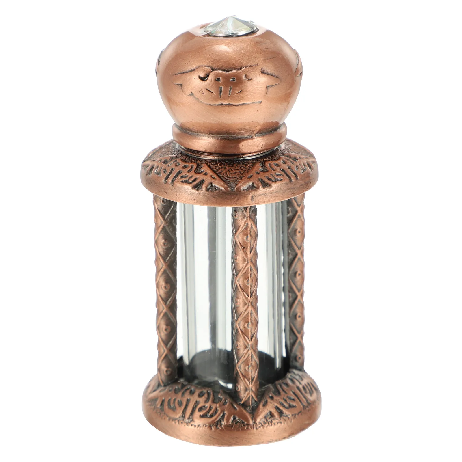 

3Ml Refillable Essential Oil Glass Bottle Vintage Perfume Container Dropper for Travel Home Office Aromatherapy No Waste Design