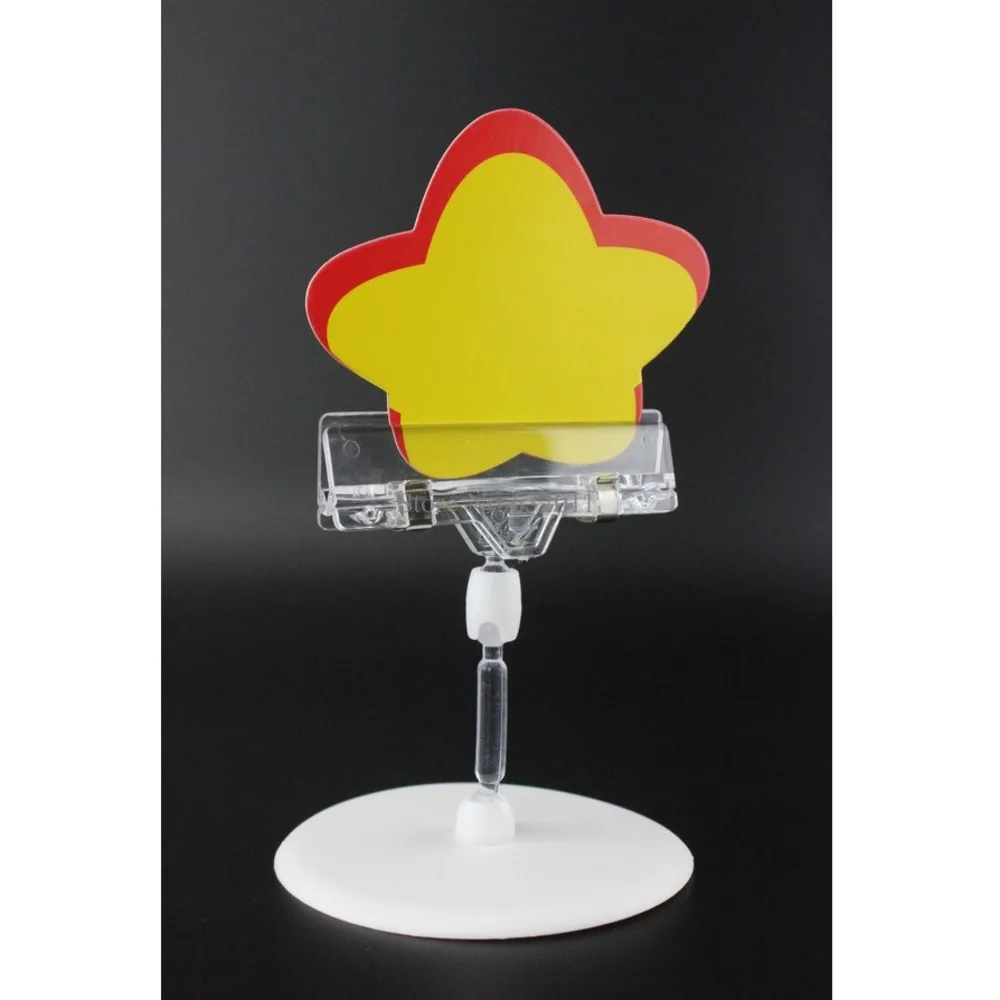 Pop Advertising Tag Clip Office Desk Sign Name Card Clip Price Label Holder Stand Table Top Memo Note Picture Photo Clip