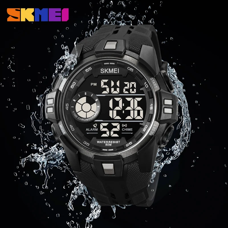 SKMEI Sport Watch Mens Back Light Digital Multifunctional Countdown Stopwatch Wristwatches 5Bar Waterproof Date reloj hombre