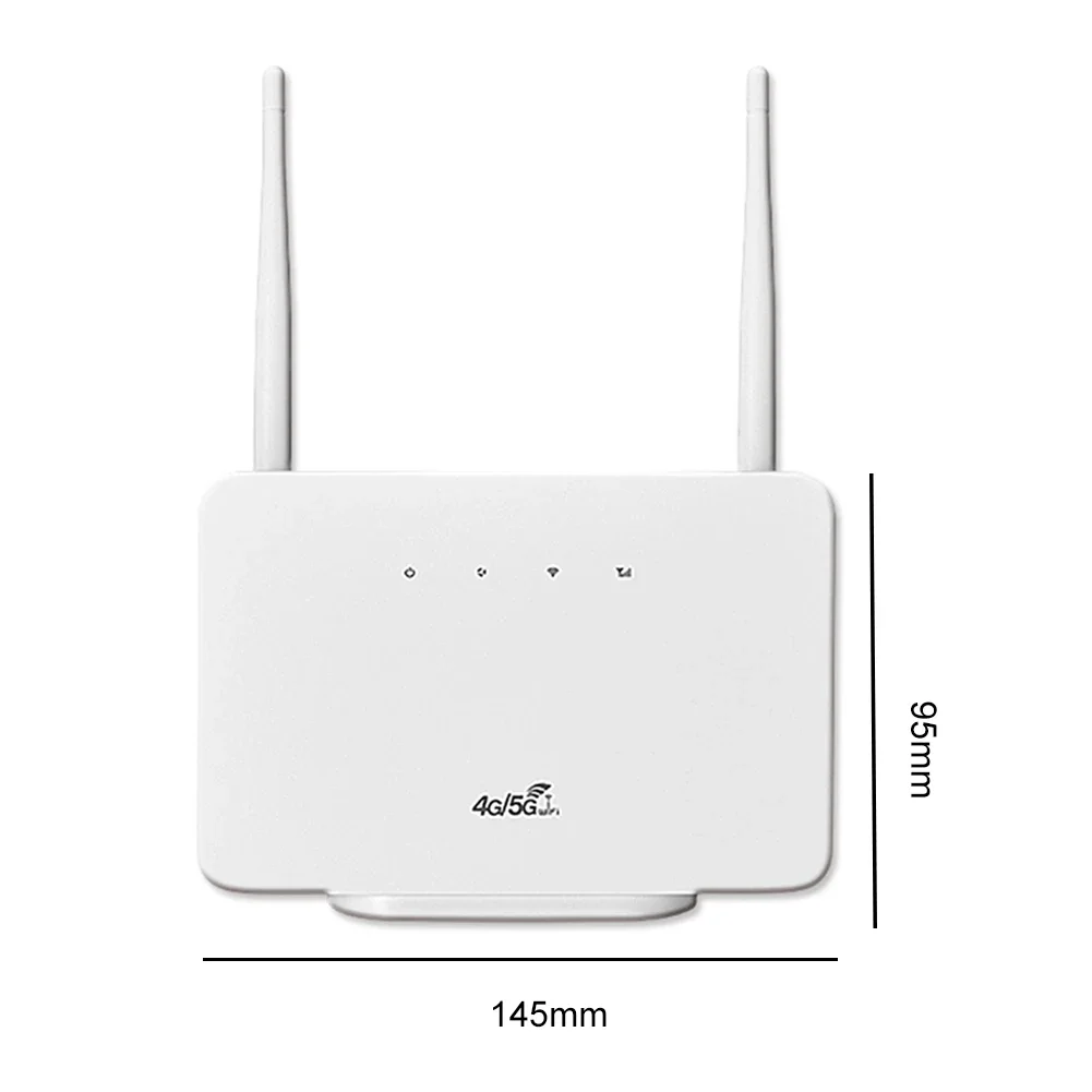 4G LTE CPE Router Modem 300Mbps Wireless Hotspot External Antenna with Sim Card Slot EU Plug Internet Connection