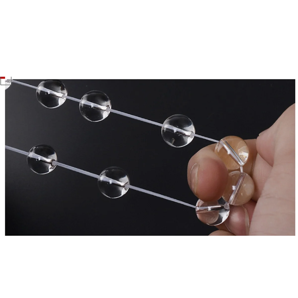 

100-метровый белый эластичный шнур, нить для изготовления ювелирных изделий, браслет из бисера, сделай сам, ремесло, водный кристалл, янтарь