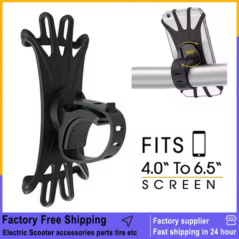 Universal Phone Holder for Xiaomi M365 Pro for Max G30 Electric Scooter Mobile Phone Mount Silicone Bicycle Band Bike GPS Clip