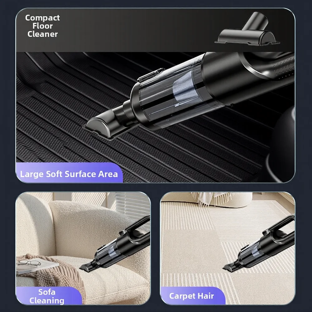 For Car For Home Multi-functional 4-in-1 Handheld Vacuum Easy Empty Handheld Vacuum Cleaner Digital LED Display