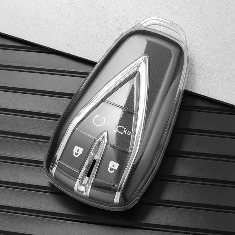 

Прозрачный чехол для автомобильного ключа из ТПУ для Changan CS35PLUS CS55 PLUS CS75 PLUS Oshan X7 X5, автомобильные аксессуары