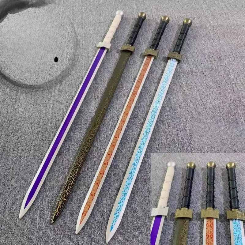 100Cm Antique Wooden Sheathed Tang Hengdao Practice Cos Unbladed