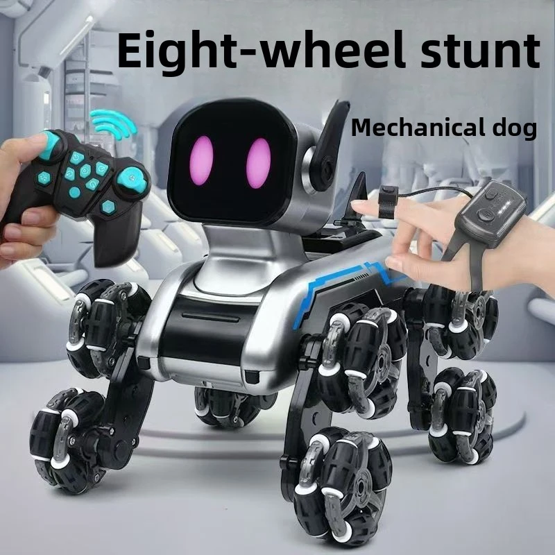 La mano dei bambini dovrebbe essere una macchina telecomandata, un'auto a quattro ruote motrici a otto ruote motrici, un cane robot elettrico, un giocattolo acrobatico per bambini