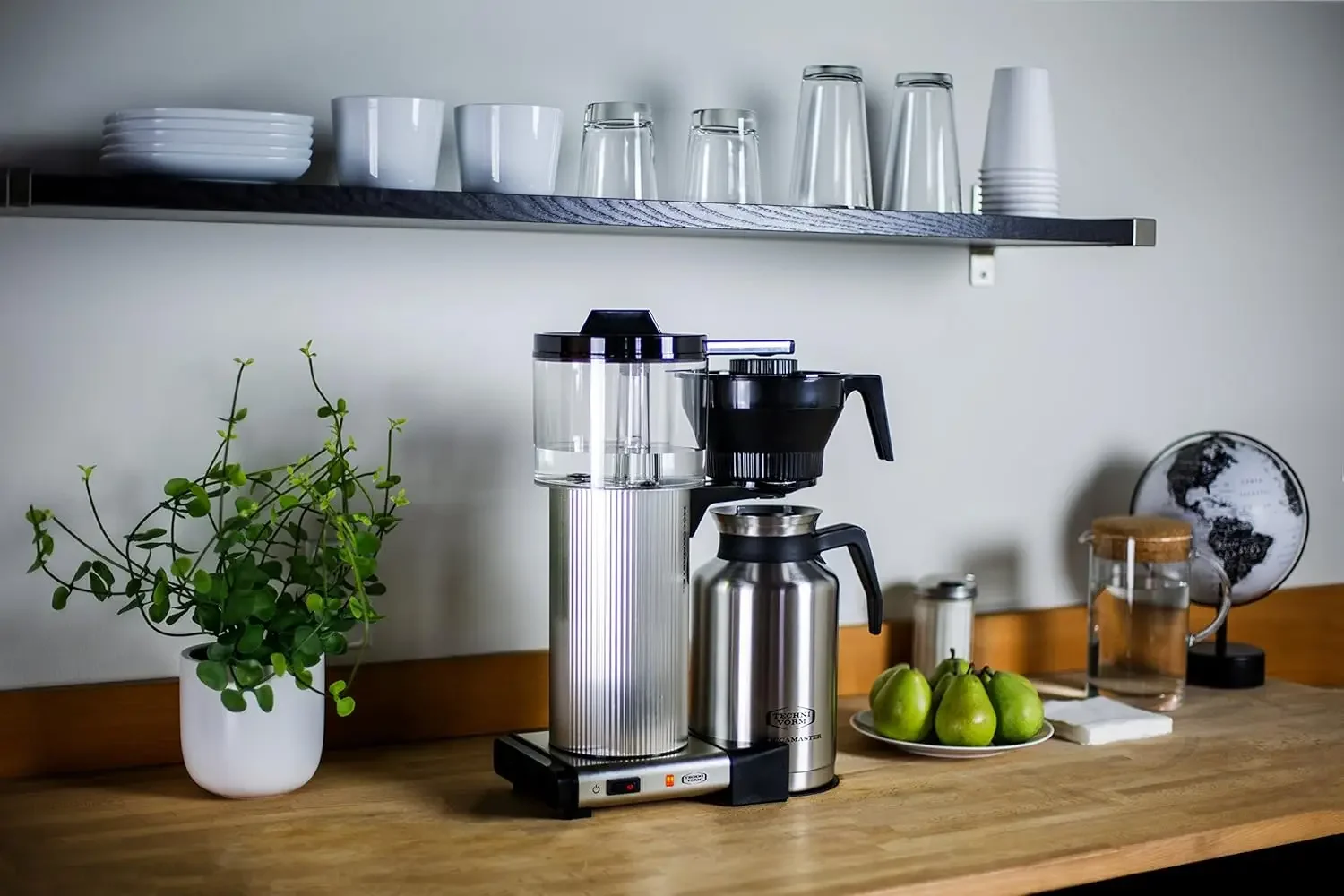 ماكينة صنع القهوة الكبرى 39340 CDT، 60 أونصة، فضي