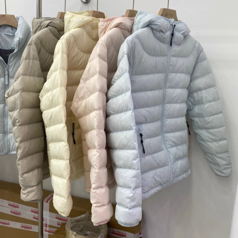 Outono inverno fino para baixo jaqueta de algodão feminino 2025 nova moda solta casual casaco de algodão com capuz manter quente outerwear feminino