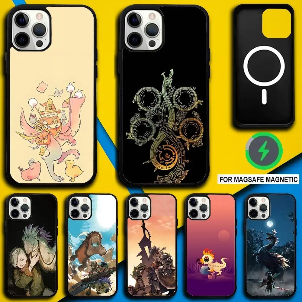 

M-Monster H-Hunter Wilds Phone Case For iPhone 17,16,15,14,13,12,11,Pro,Max,Plus,Mini,SE4,E Magnetic Magsafe Wireless Charging