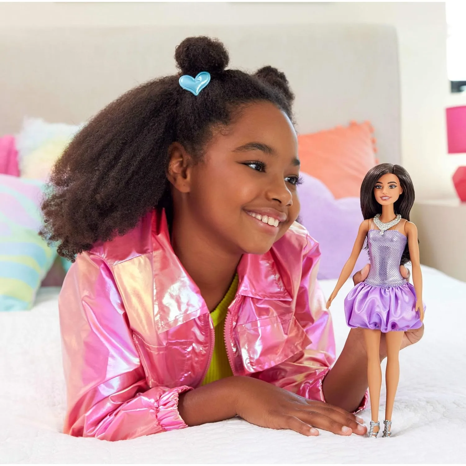 2025 Original Barbie Fashionistas Doll #234 with Purple Dress Dolls for  Girls Genuine Brand Christmas Gifts for Children - AliExpress 26