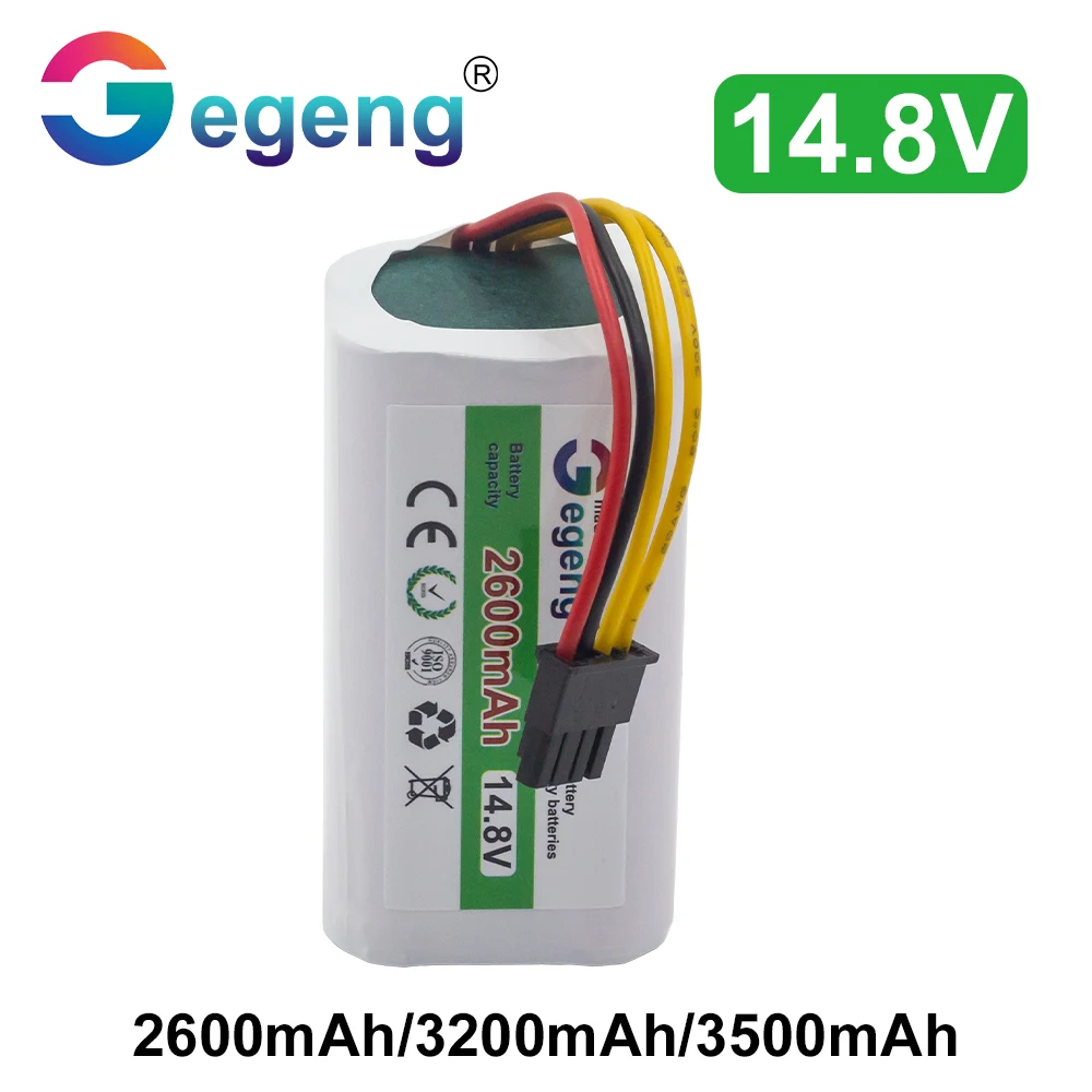 14.8V 2600mah Lithium Ion Sweeper Replacement Battery for SRV 9250BK LIFERO RX9 360 S5 S7pro T90 Jazz Kaka P2H8 MC70 MC65