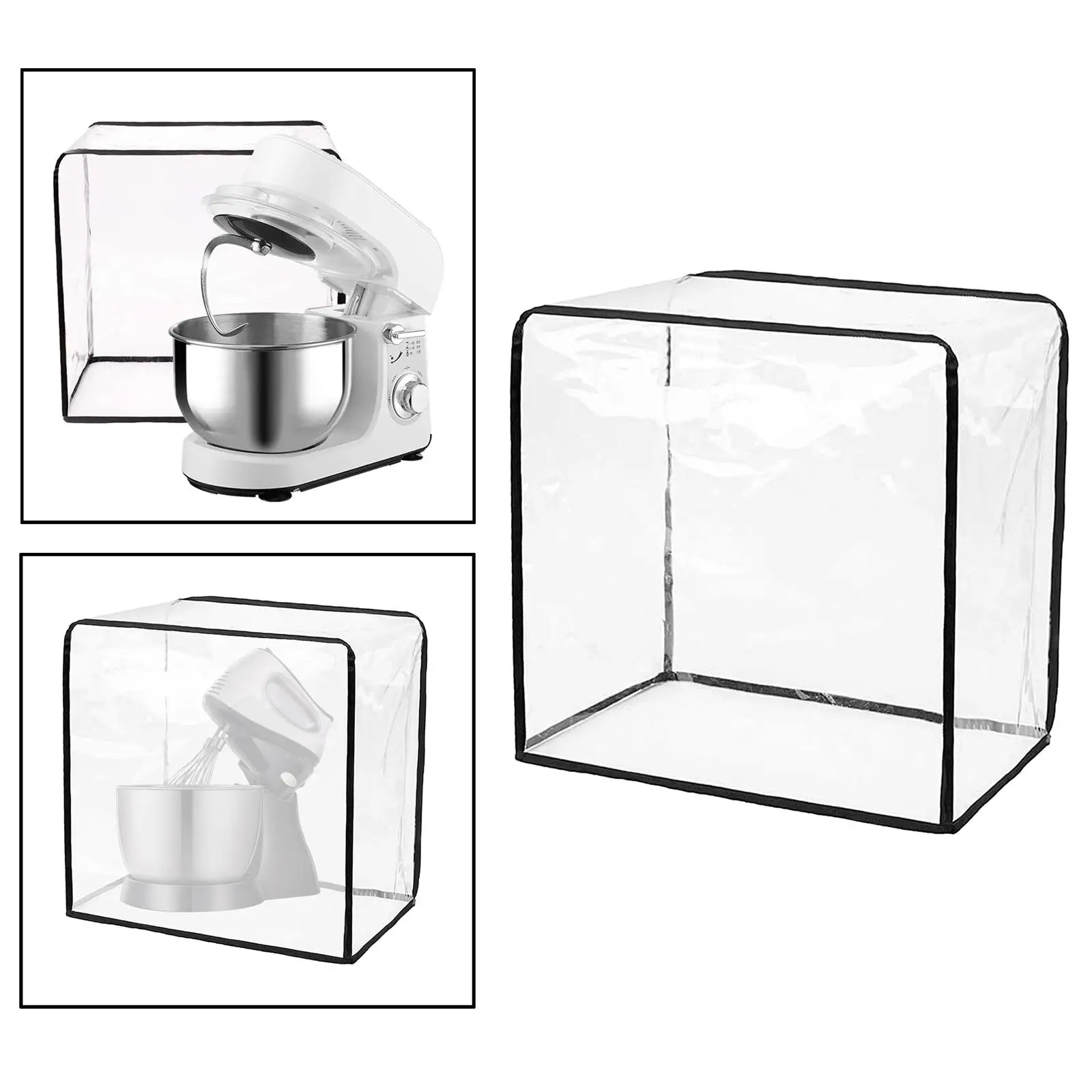 Funda Protectora para Licuadora, Cubierta Transparente de PVC para Electrodomésticos de Cocina, Protector para Batidora, Bolsa de Almacenamiento para Accesorios de Cocina
