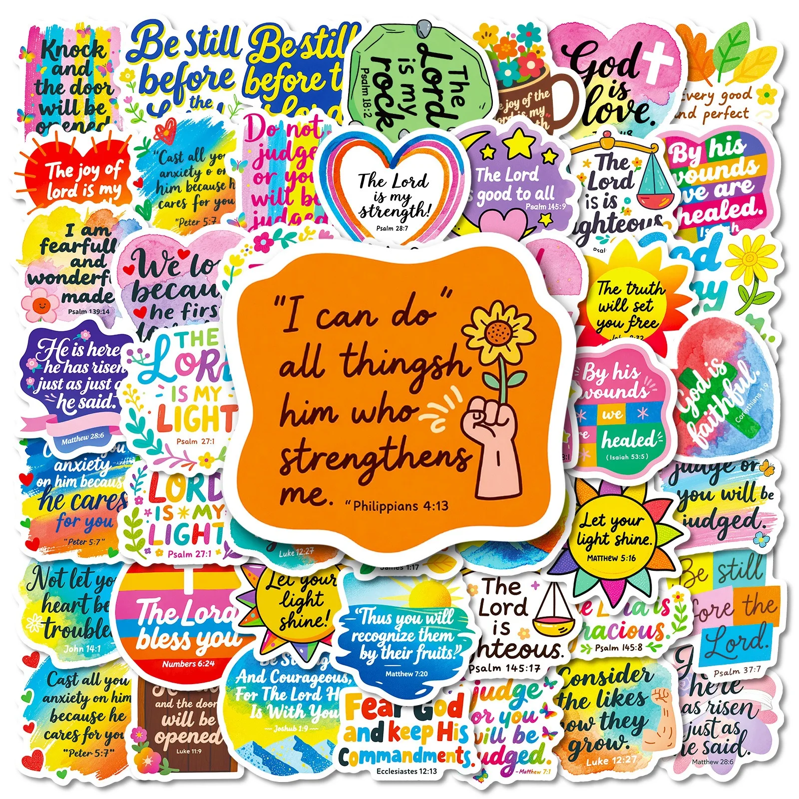 

10/50/100pcs Color Motivational Text Stickers Inspirational Words Graffiti Encouragement Scrapbook Stationary Study Room Decals