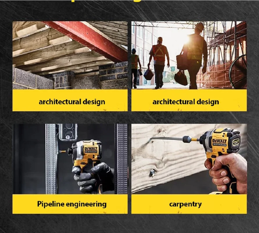 DEWALT DCF850 20V Impact Driver Screwdriver Electric Impact Drill Power Tools 205NM Brushless Motor Cordless Rechargable Tool