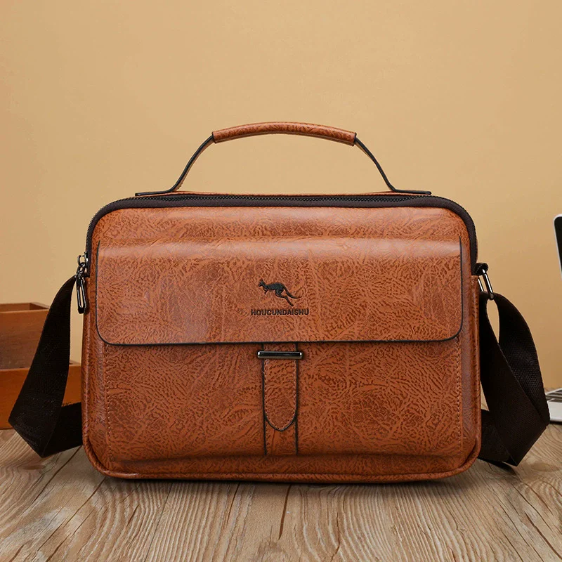 

Роскошная брендовая мужская дизайнерская сумка, винтажная сумка через плечо из искусственной кожи, модная сумка через плечо, мужская сумка для IPAD