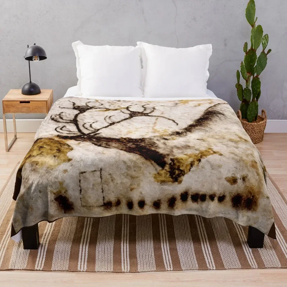 

Lascaux Megaceros Deer 2 Throw Blanket