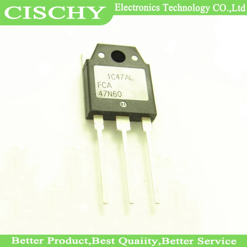 10 pçs/lote FCA47N60F FCA47N60 47N60 TO-3P 47A 600V