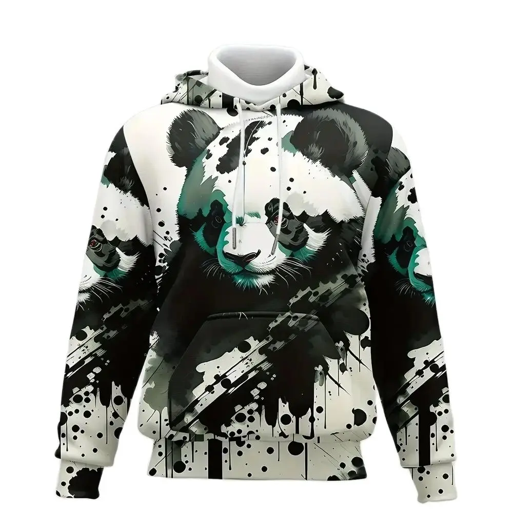 

Men's Hoodie 3d Panda Harajuku Print Top Men's Hooded Sweatshirt Oversized Vintage Male Clothing Autumn Long Sleeve Pullover