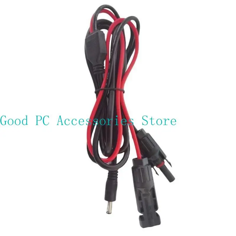 R53C zonnepaneel connectoren met 5,5 mmx2,1 mm adapterverlengiekabel 16AWG