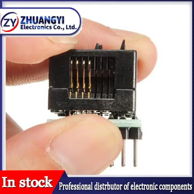 SOIC8 SOP8 to DIP8 Wide-body Seat Wide 150/200mil Programmer Adapter Socket Blue SA602 IC Test Conversion Burner