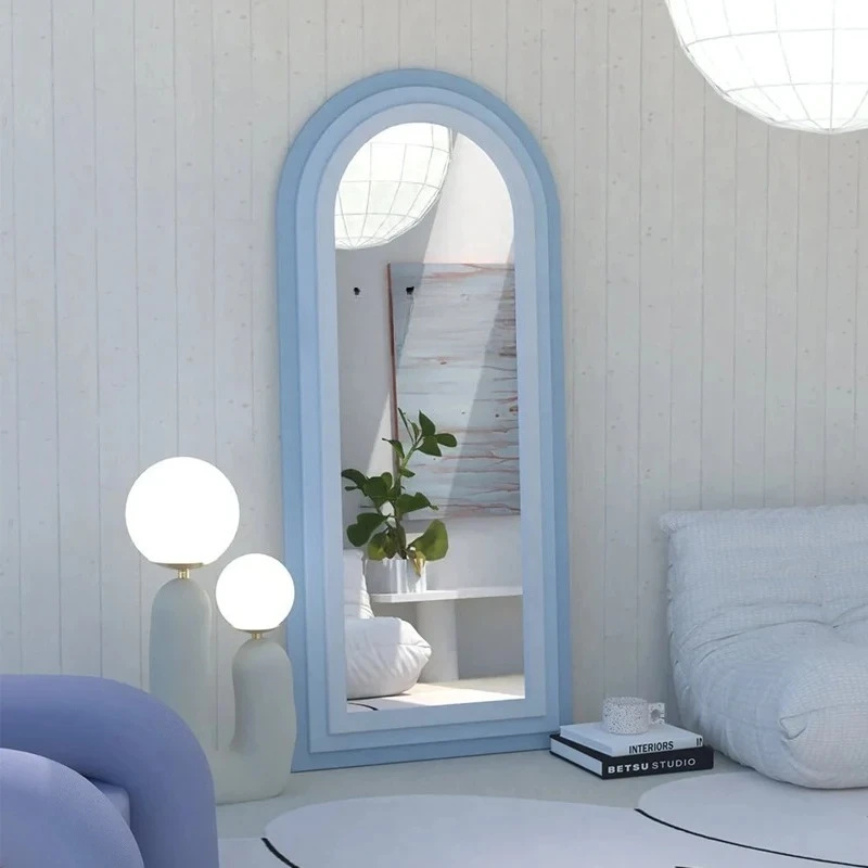 c-2 retro mirror irregular arched full-body full-length mirror creative home bedroom wall-mounted floor mirror
