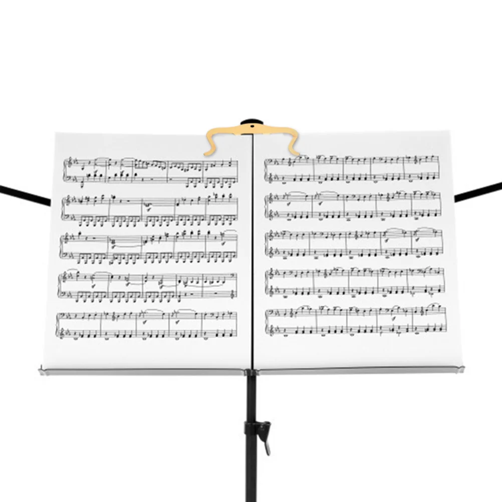 

Прочный металлический держатель для партитур, надежный зажим из железа для нотной подставки, инструмент для фиксации страниц, железный держатель для страниц