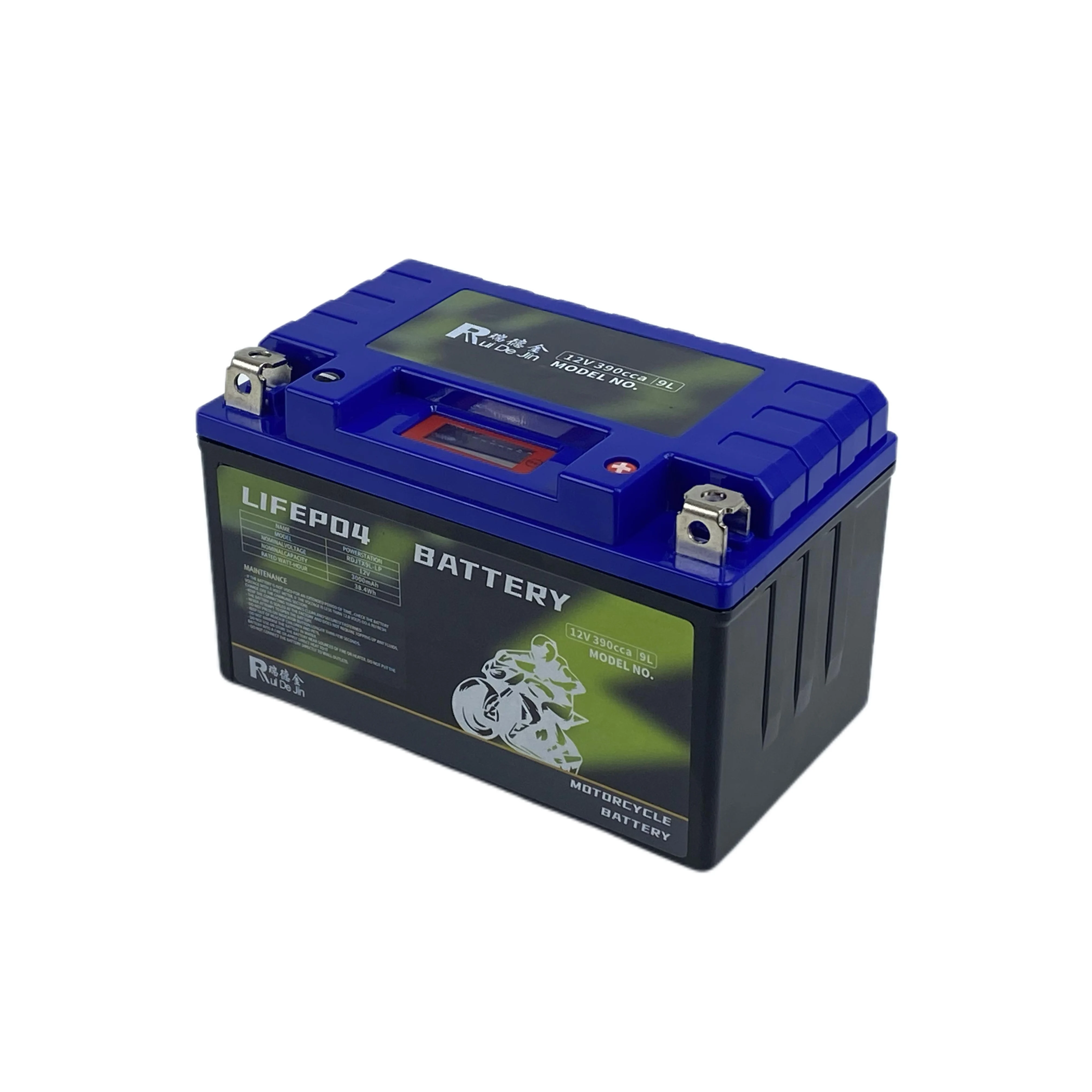 High CCA Deep Cycle 12V 2.5Ah Lifepo4 Motorcycle Starting Battery 12.8V 12V 6Ah Replacement  YTZ7V Motorcycle Battery Lithium