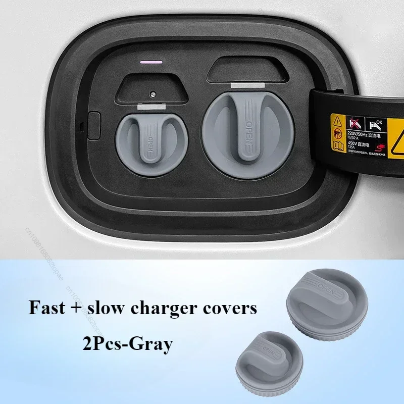 ل Volkswagen VW ID.3 ID.4 ID.4X ID.6 CROZZ منفذ شحن السيارة مقاوم للماء الغطاء الواقي غطاء غبار اكسسوارات السيارات المعدلة #5