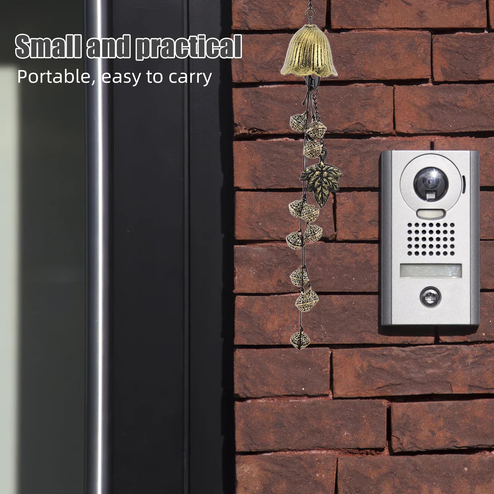 

Witch Bell Wind Chime Metal Pendant Door Knob Halloween Garden Memorial Festival Hanging Decor Witch Bells Door Wind Chimes