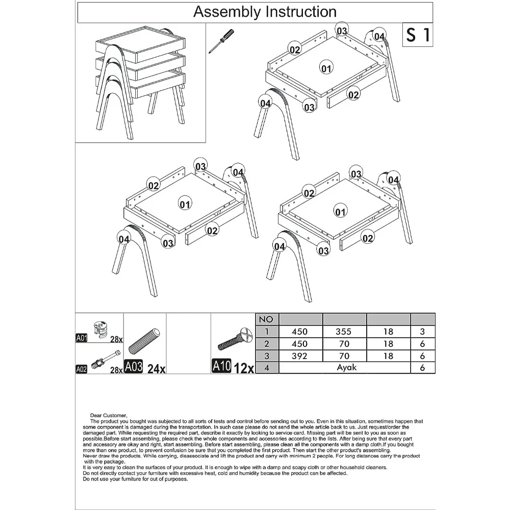 Module-Us Roma Nesting Tables Set Of 3 Side Living Room Console Table, Coffee Tables, Sofa Table