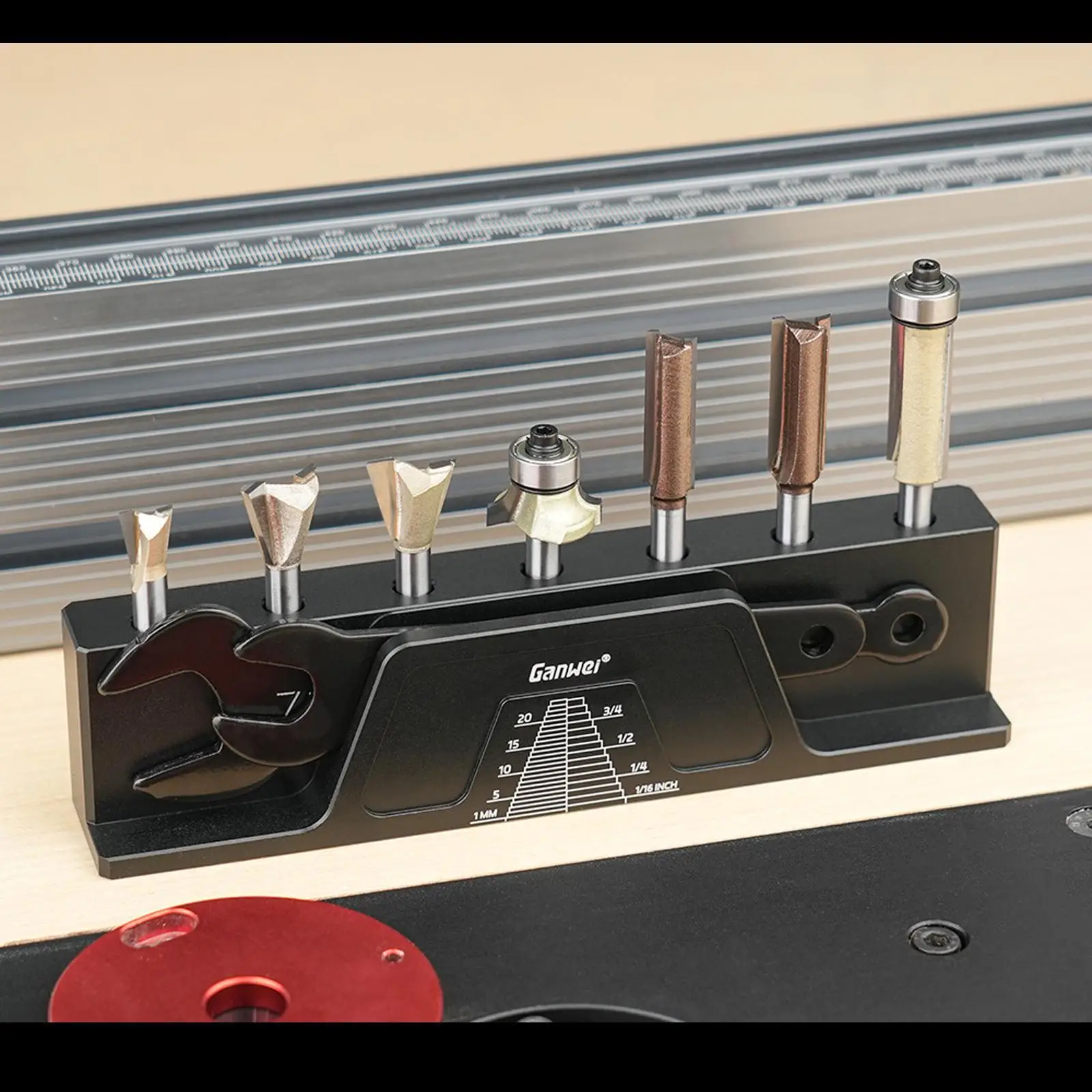 

Milling Pins Storage Holder Tool Parts Holder Metal Container Accessories Drill Bit Organizer