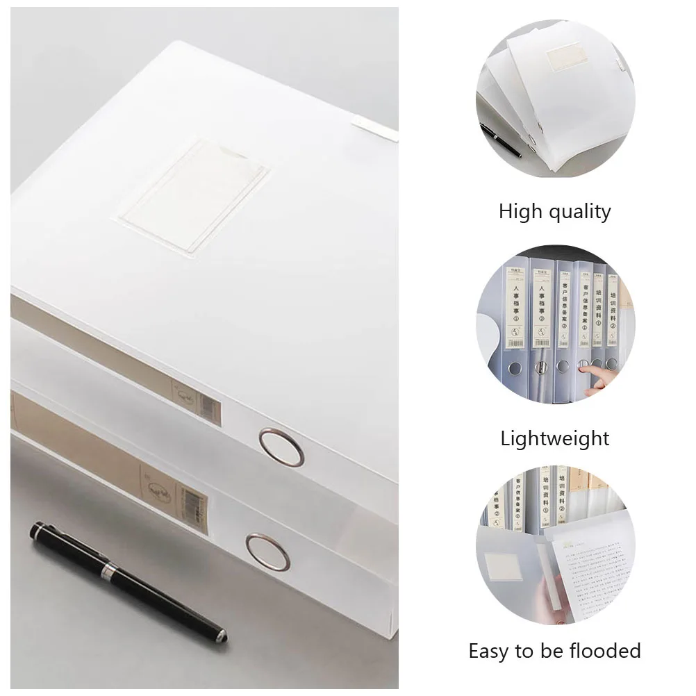 Scatola di file A4 da 2 pezzi Organizzatore di documenti trasparente per studio da ufficio Custodia da tavolo Porta file Portariviste Organizzatore di dati