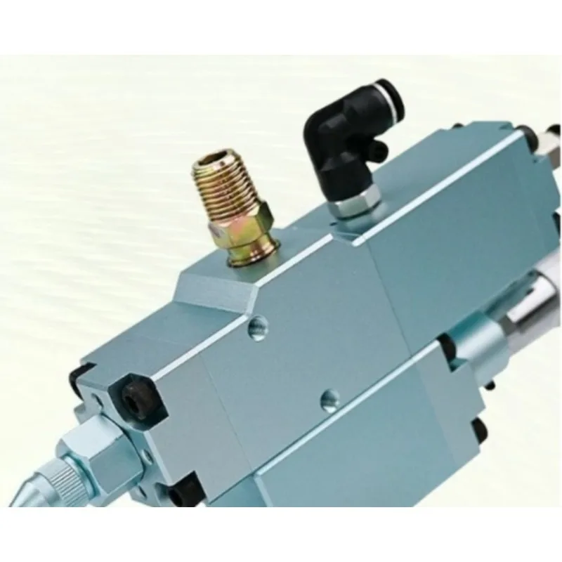 High Precision Miniature Pneumatic Grease Metering Valve 0.1g-25g for High Viscosity Liquid Oil Control Structure  1pcs
