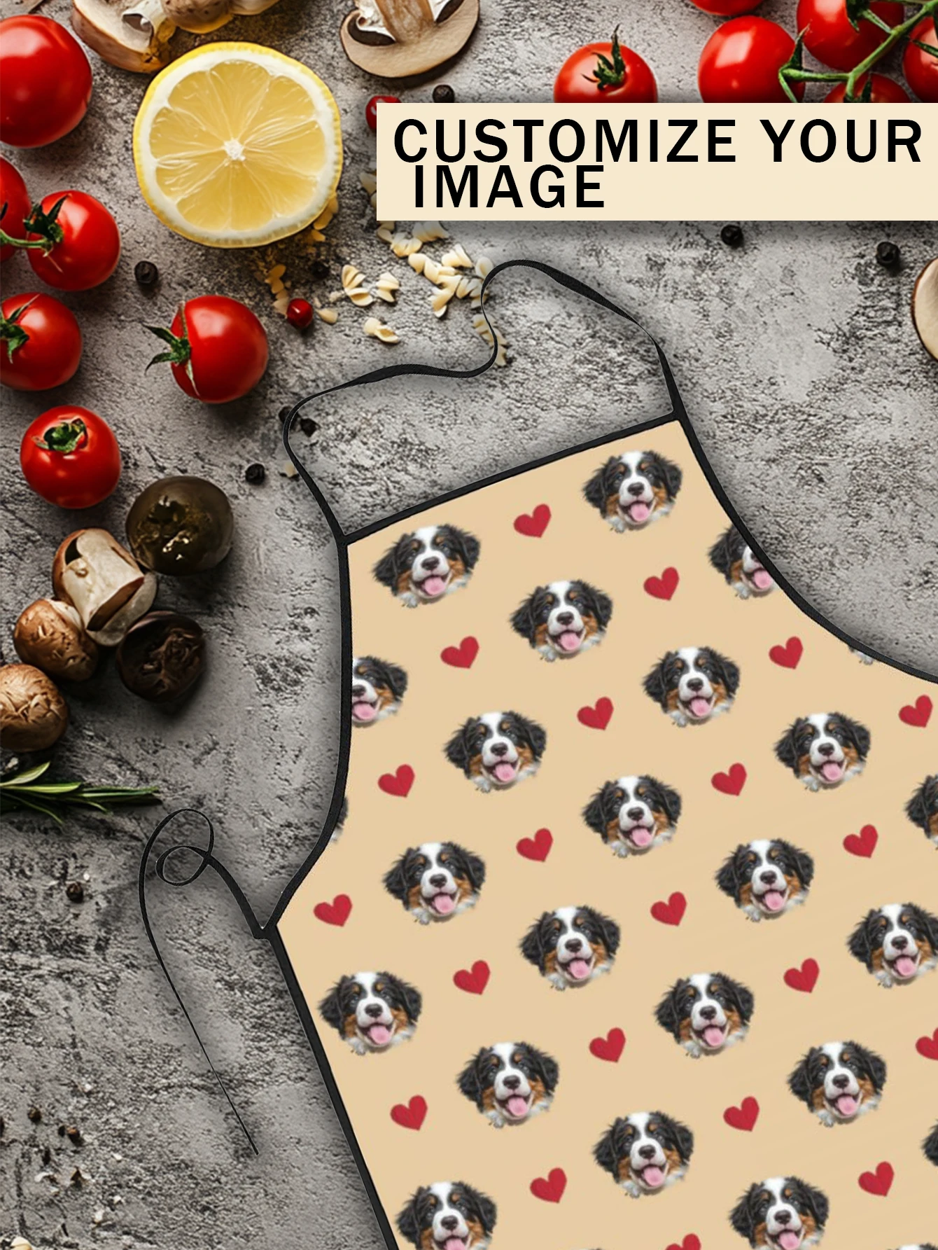 مخصص طباعة النص الرجال المطبخ المئزر التوقيع مآزر المطبخ المنزل الخبز الملابس عيد ميلاد سعيد #5