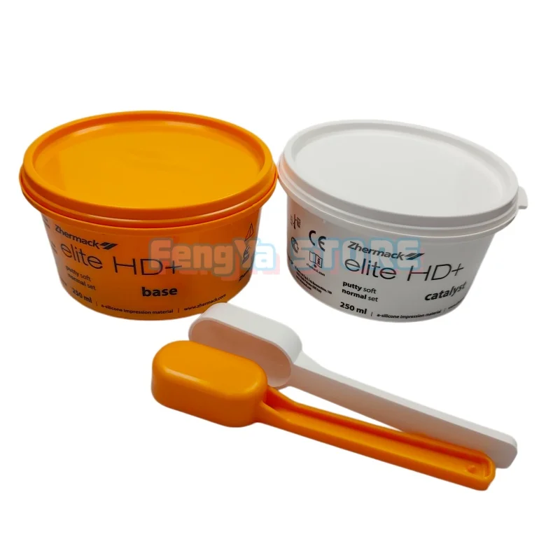 1 Set Zhermack Dental Lab Impression Material Zhermack Elite HD Putty Soft A-silicone Base Material