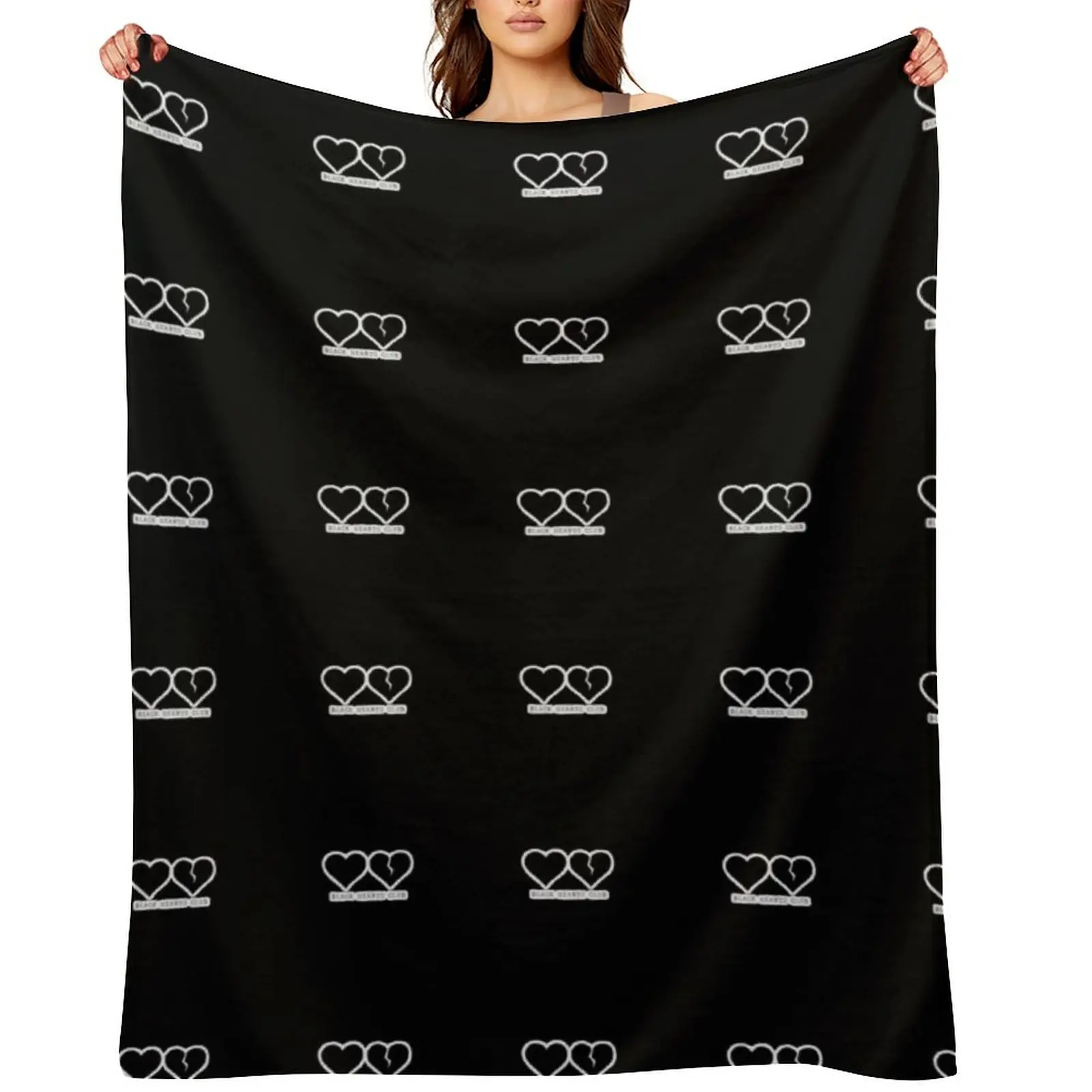 

Black hearts club yungblud design Throw Blanket Giant Sofa Blankets For Sofas Soft Moving Blankets