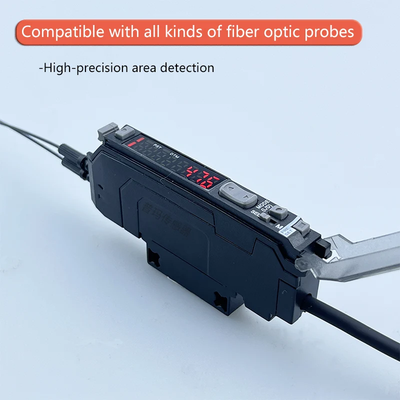 Sensor de fibra óptica PARMA N18N, interruptor inductivo, haz de reflexión difusa, pantalla digital, amplificador de fibra GF1-N18N