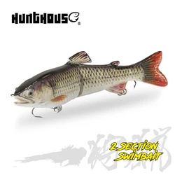 Hunthouse Muskie Musky Pike Fishing Lures Laser jointed Hard Bait 185mm 65g Wobblers 2 Section Swimbait Brand Artificial Tackle
