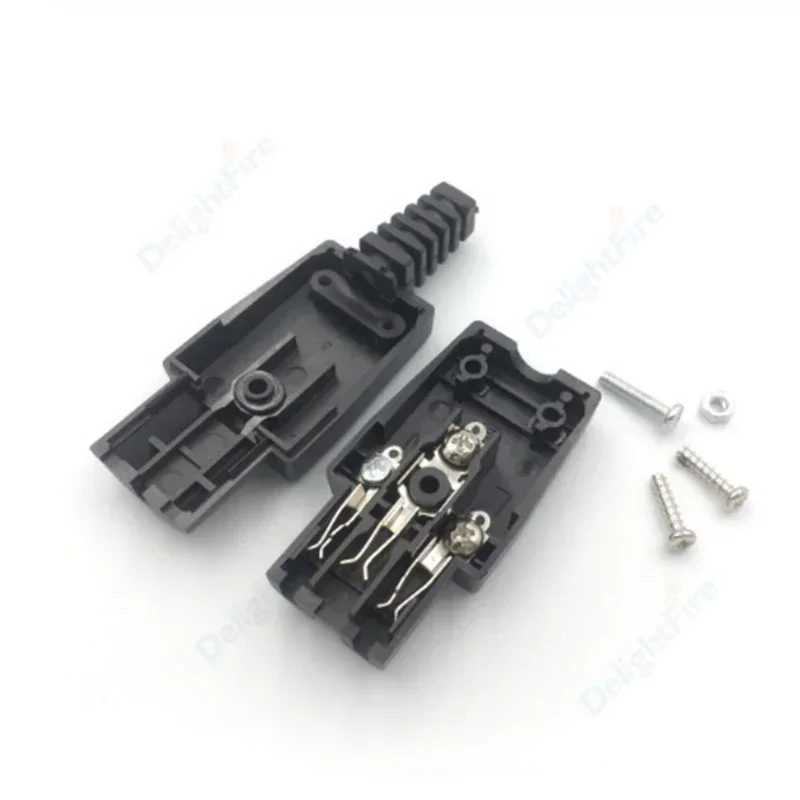 IEC320 C13 C14 Electrical Socket Female Male Straight Inlet Cable Plug Connector 3 Pin Rewireable Power Socket Mount Outlet