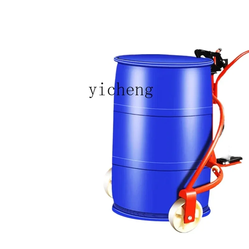 XL manual hydraulic oil drum truck, drum iron drum plastic barrel biting nozzle hydraulic forklift