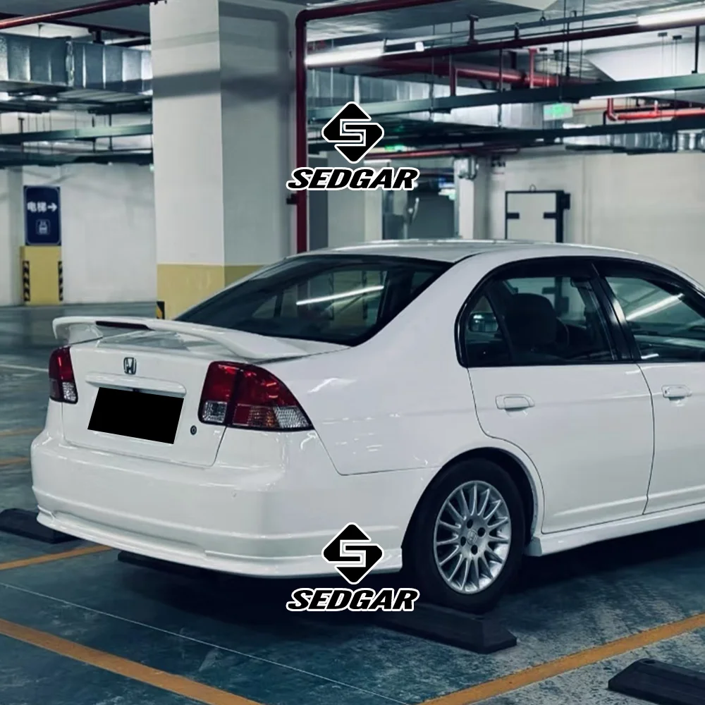 Alerón de maletero sin pintar de FRP de alta calidad, estilo ligero, para Honda Civic sedán ES7 GEN 7 de 2001, 2002, 2003, 2004 y 2005.