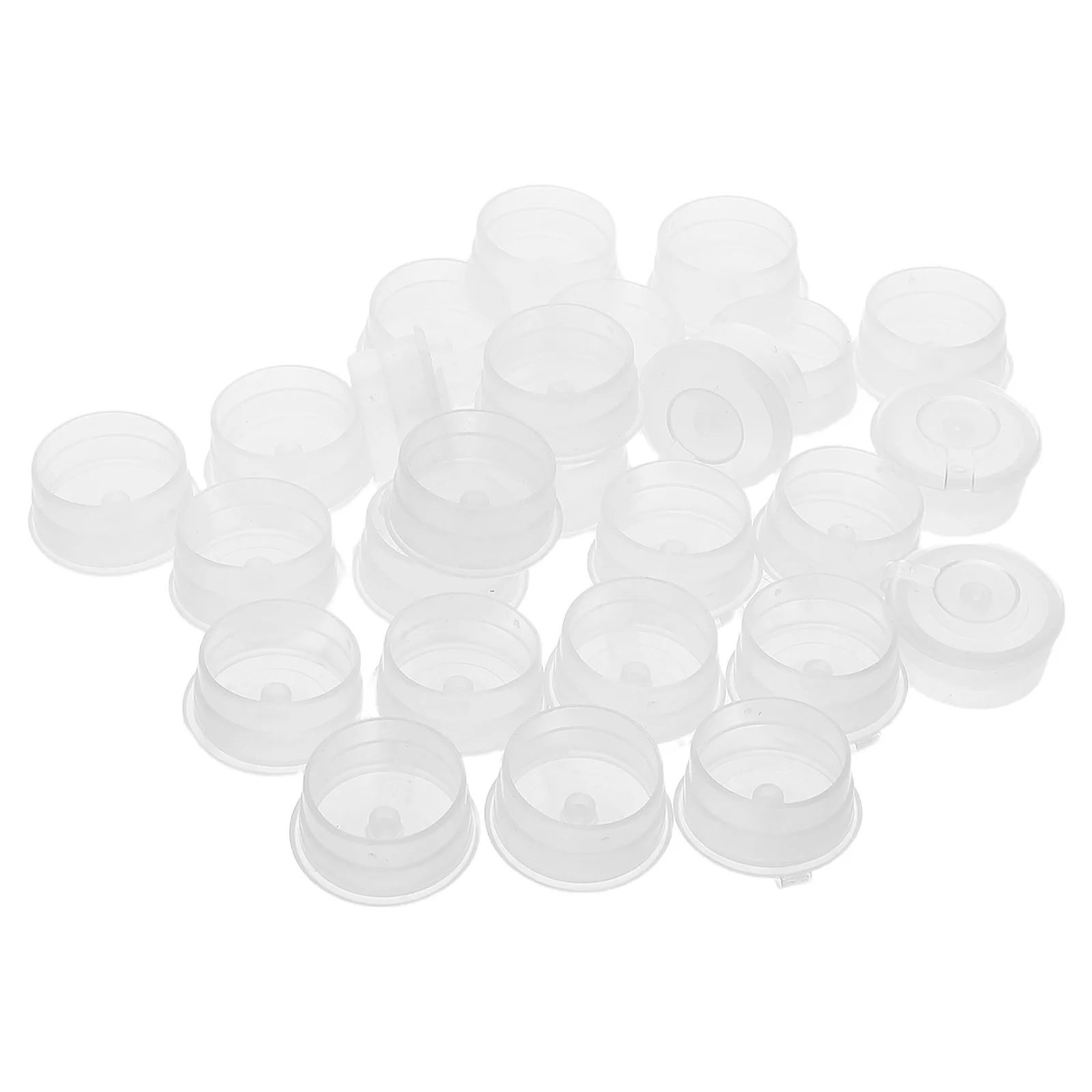 

100Pcs Condiment Bottle Lid Pour Spout Lids Leakproof Sauce Dispenser Kitchen Cap Adapter Bottle Emptying Cap