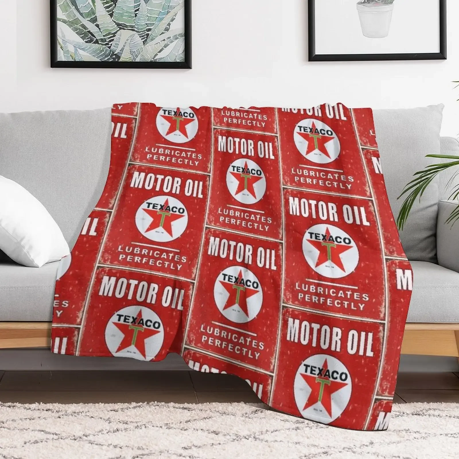 Texaco Motor Oil Vintage Throw Blanket Sleeping Bag christmas decoration Decoratives Blankets