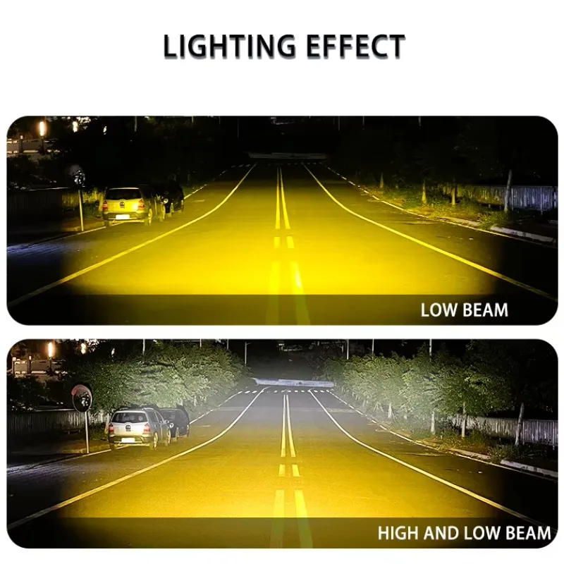 DRXD Motorcycle Spotlight 80W 3200-6500K Low Beam High Beam