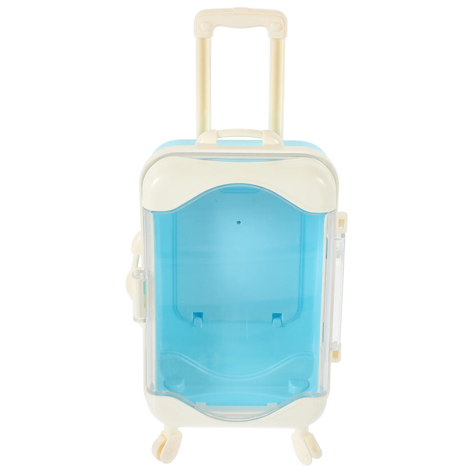 Minikoffer voor poppenhuis miniatuur bagage reisaccessoires kinderkamer decor plastic meubelset