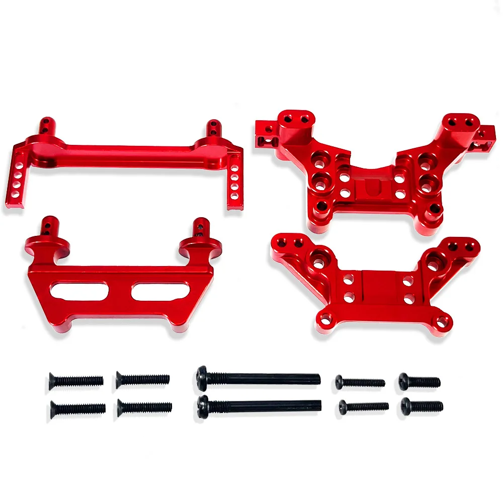 For MJX Hyper Go 1/16 16208 16209 H16 H16BM RC ca Metal upgrade parts F/R Body Pillars Front/Rea Shock Tower